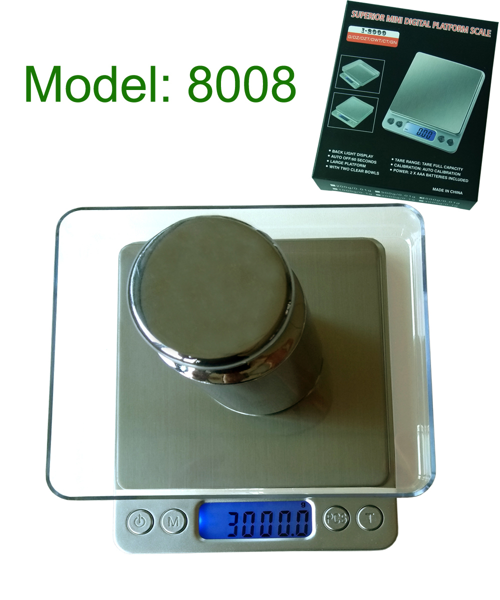 Kitchen Scales With Backlight //烘焙秤带背光型号No. 8008
